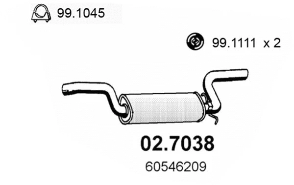 Rear Muffler (02.7038)