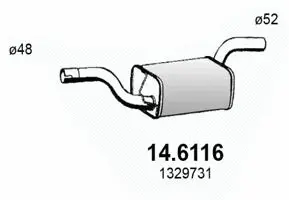 Centre Muffler (14.6116)