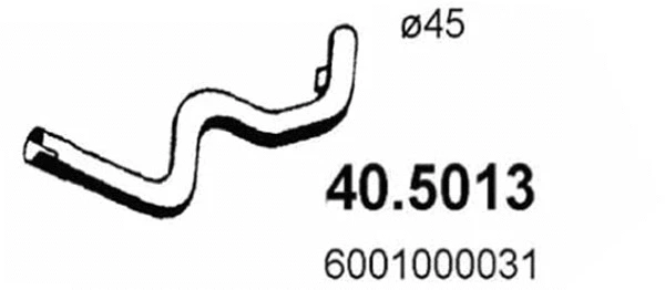 Exhaust Pipe (40.5013)