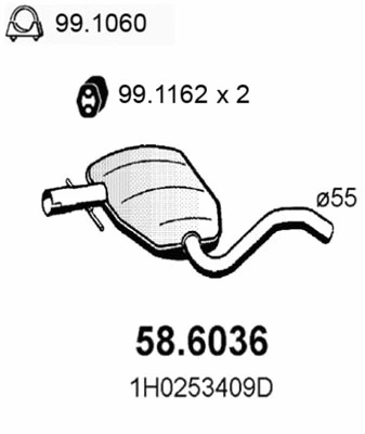 Centre Muffler (58.6036)