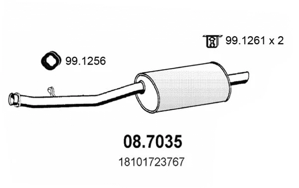 Rear Muffler (08.7035)