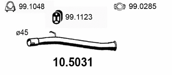 Exhaust Pipe (10.5031)
