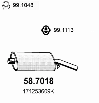 Rear Muffler (58.7018)