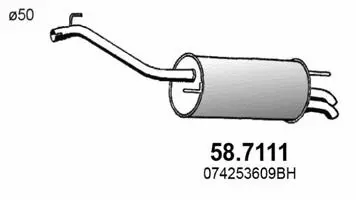 Rear Muffler (58.7111)