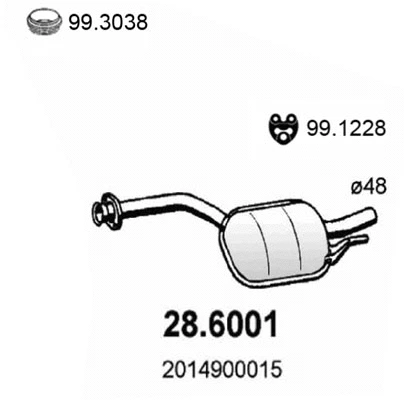 Centre Muffler (28.6001)