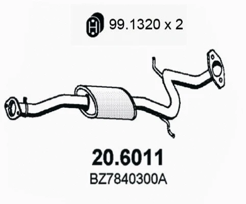 Centre Muffler (20.6011)