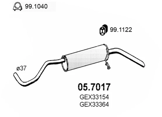 Rear Muffler (05.7017)