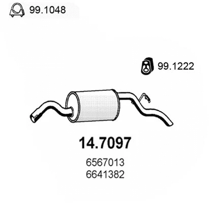 Rear Muffler (14.7097)