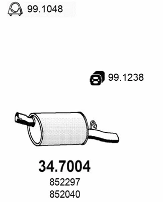 Rear Muffler (34.7004)