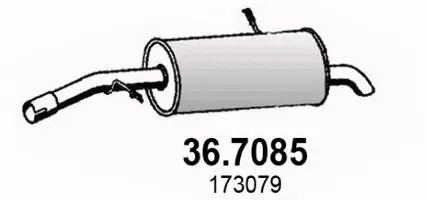 Rear Muffler (36.7085)