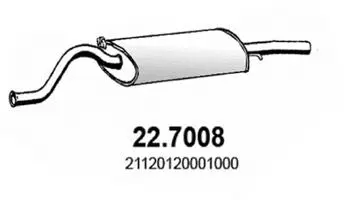 Rear Muffler (22.7008)