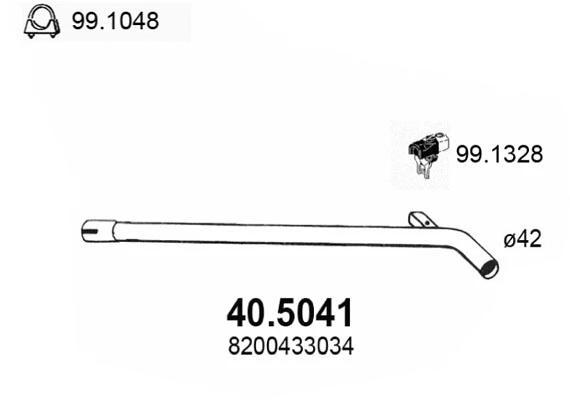 Exhaust Pipe (40.5041)