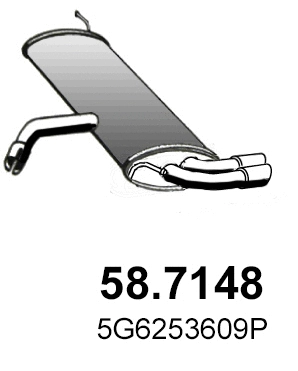 Rear Muffler (58.7148)