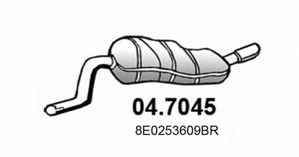 Rear Muffler (04.7045)