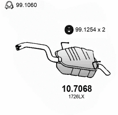 Rear Muffler (10.7068)