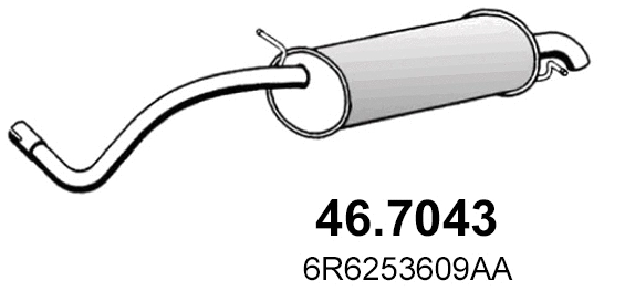 Rear Muffler (46.7043)