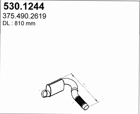 Exhaust Pipe (530.1244)