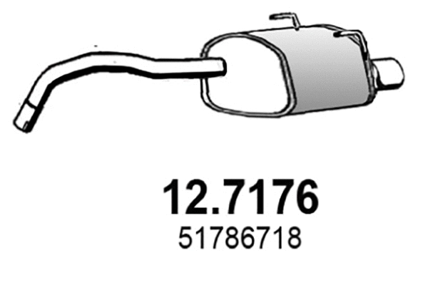 Rear Muffler (12.7176)