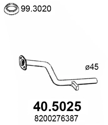 Exhaust Pipe (40.5025)