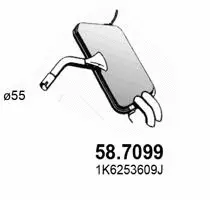 Rear Muffler (58.7099)