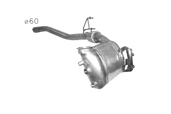 Soot/Particulate Filter, exhaust system (58.15007)