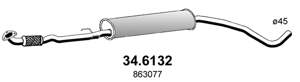 Centre Muffler (34.6132)