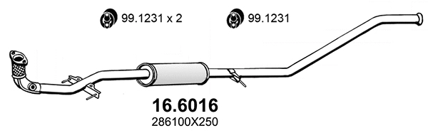 Centre Muffler (16.6016)