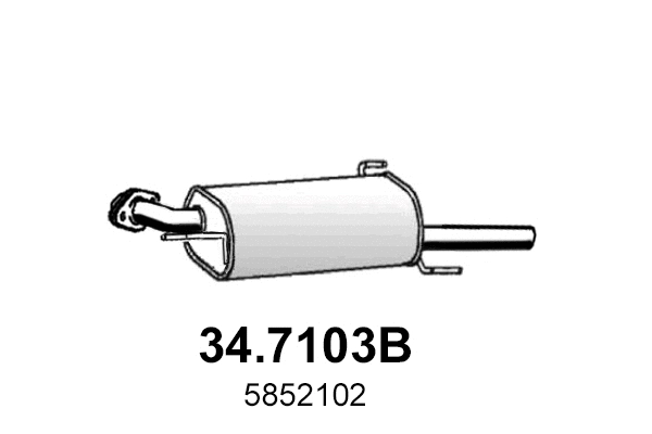 Rear Muffler (34.7103B)