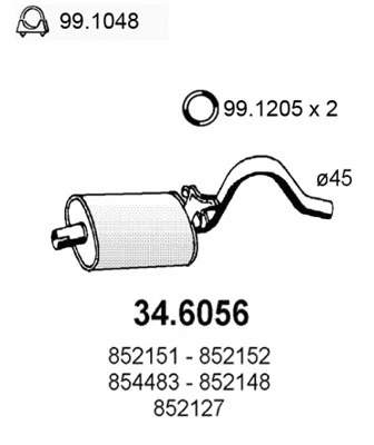 Centre Muffler (34.6056)