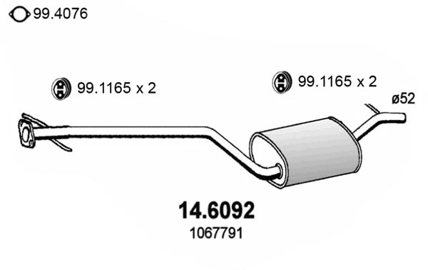 Centre Muffler (14.6092)