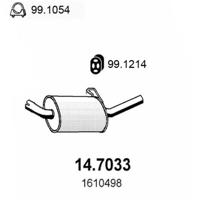 Rear Muffler (14.7033)