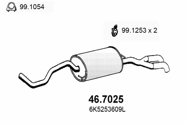 Rear Muffler (46.7025)