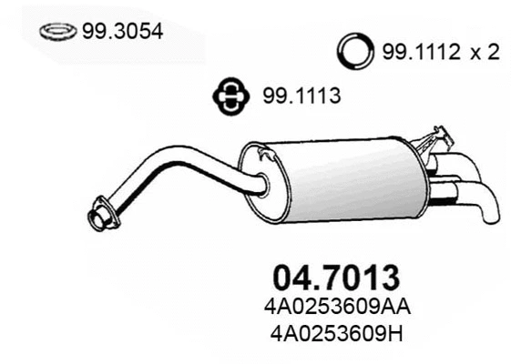 Rear Muffler (04.7013)