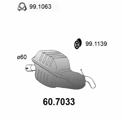 Rear Muffler (60.7033)