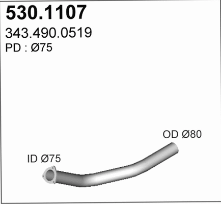 Exhaust Pipe (530.1107)