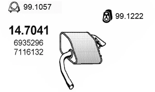 Rear Muffler (14.7041)