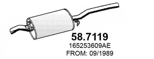 Rear Muffler (58.7119)
