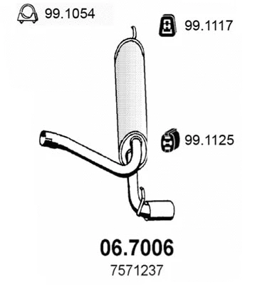 Rear Muffler (06.7006)
