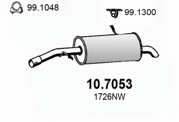 Rear Muffler (10.7053)