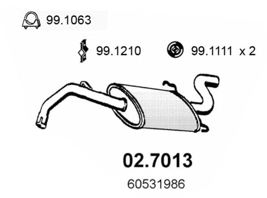 Rear Muffler (02.7013)