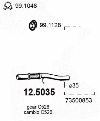 Exhaust Pipe (12.5035)