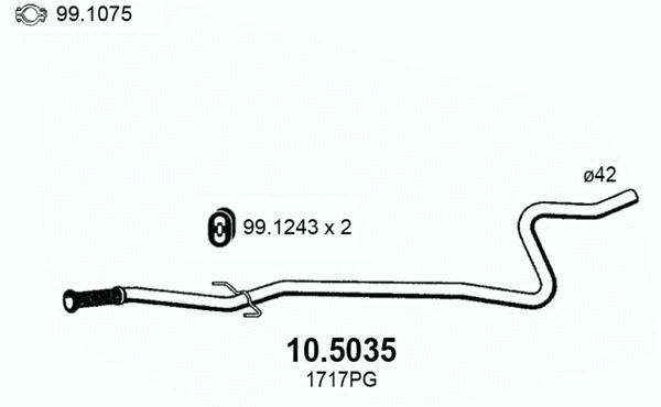 Exhaust Pipe (10.5035)