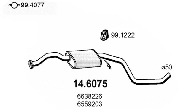 Centre Muffler (14.6075)