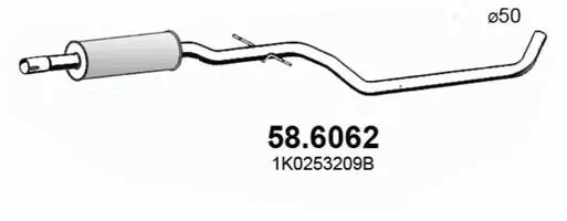 Centre Muffler (58.6062)