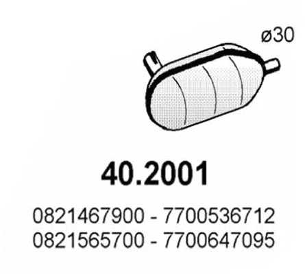 Front Muffler (40.2001)