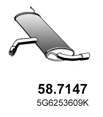 Rear Muffler (58.7147)