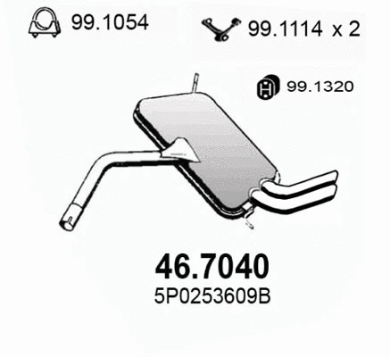 Rear Muffler (46.7040)
