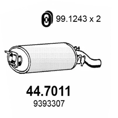 Rear Muffler (44.7011)
