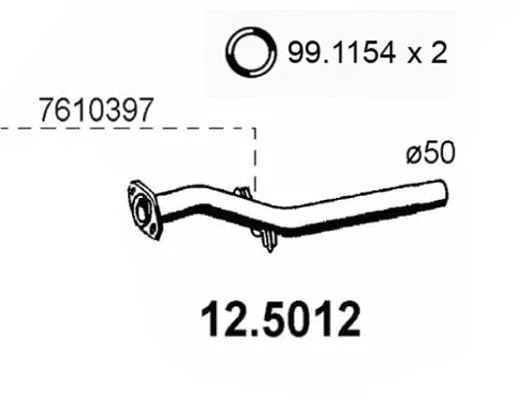 Exhaust Pipe (12.5012)