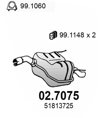 Rear Muffler (02.7075)